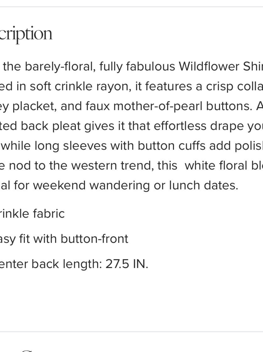 Cabi Wildflower Shirt - Picture 6 of 7